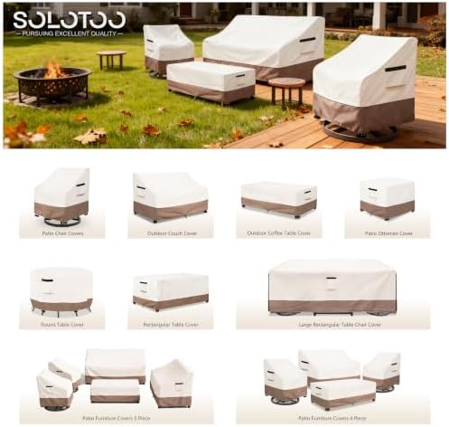 Patio Chair Covers Waterproof 2 Pack, 33" W x 35" D x 36" H