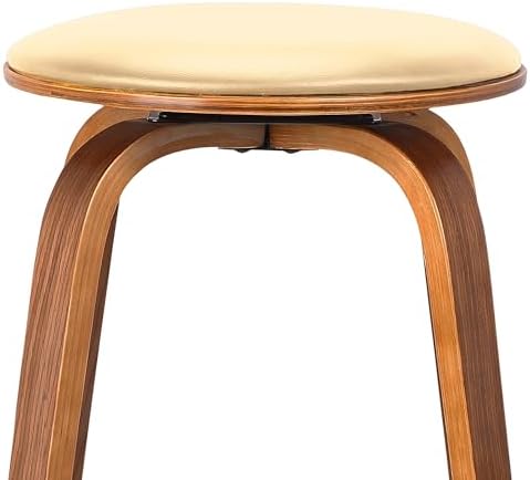 Armen Living Harbor Mid Century Modern 26" Seat Height Backless Swivel C...
