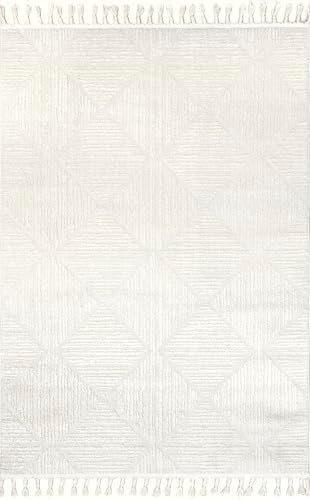 nuLOOM Kerry Cream Geometric Power Loomed Area Rug, 12' x 15'