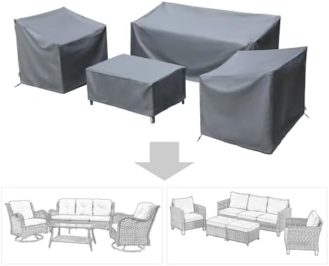 Patio Furniture Covers,Outdoor Furniture Cover Waterproof,Patio Furniture Set...