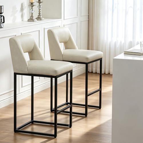 RNKSFX Counter Height Bar Stools Set of 4 for Kitchen Counter Modern Bar Chai...
