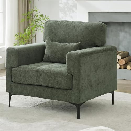 Oversized Accent Chair Armchair with Metal Legs