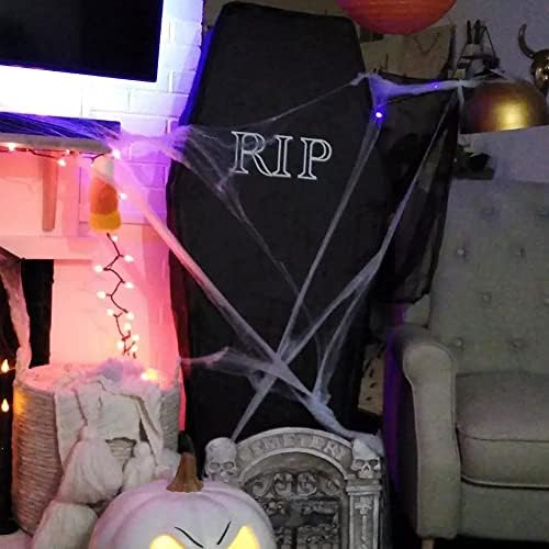 Halloween Pop Up Coffin with Lid, 60 inch Coffin Prop life size Collapsible, ...
