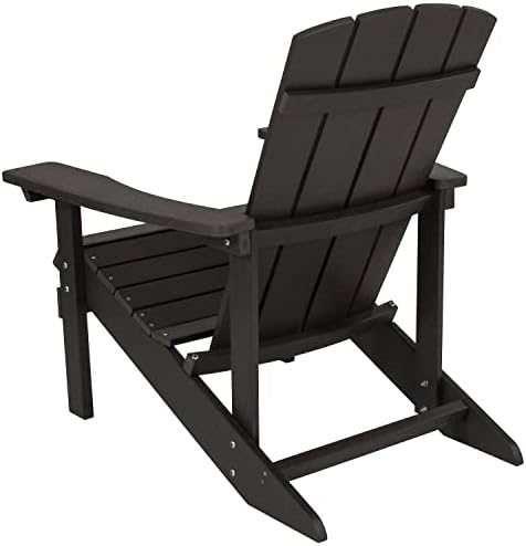 Flash Furniture Charlestown Indoor/Outdoor Faux Wood Adirondack Chairs, Weath...