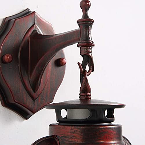 Rustic Wall Sconce Lantern Light, Vintage Wall Light Fixture with E26 Base,wi...