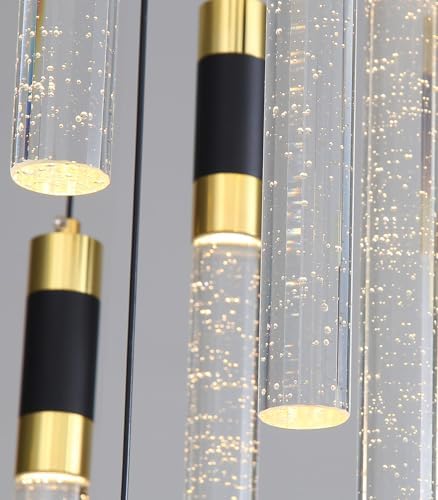 20 Lights Modern Chandeliers for Dining Room LED Dimmbale Light Fixture for H...