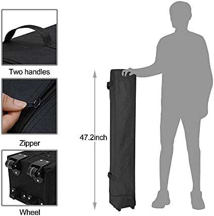JupiterForce 10 x 10 Pop Up Height Adjustable Canopy Tent Sun Protection Wate...