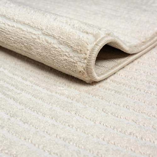 Abani Neutral Beige Area Rug | 9' x 12' Tan Geometric Carpet with Zen...