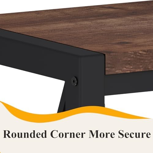 BON AUGURE Bar Table, 55 in Counter Height Pub Tables, Rectangular Tall Behin...