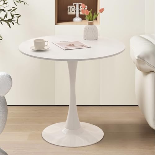 24" Small Round Kitchen Table Set for 2 with Velvet Upholstered Chairs