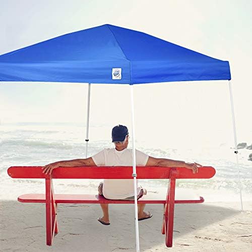 E-Z UP Sierra II Instant Pop Up Outdoor Canopy 10' x 10', Roller Bag ...