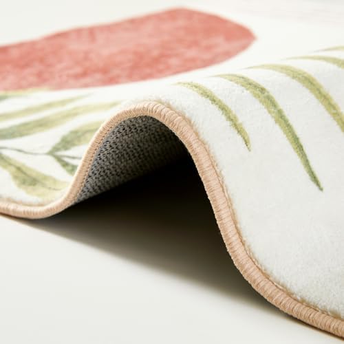 RoomTalks Mid Century Modern Washable Rug, Boho Cute Aesthetic 8x10 Area Rugs...