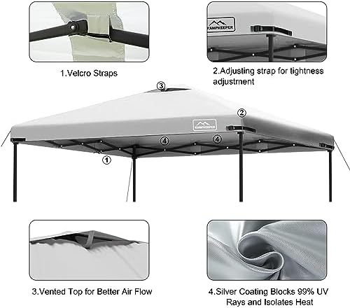 10x10 Replacement Top Pop Up Canopy Tent Cover Roof with Air Vent-Top Only