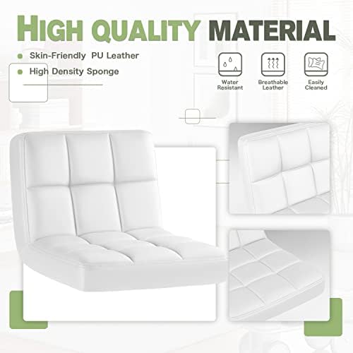 Furmax Bar Stools Modern Pu Leather Swivel Adjustable Hydraulic Bar Stool Squ...
