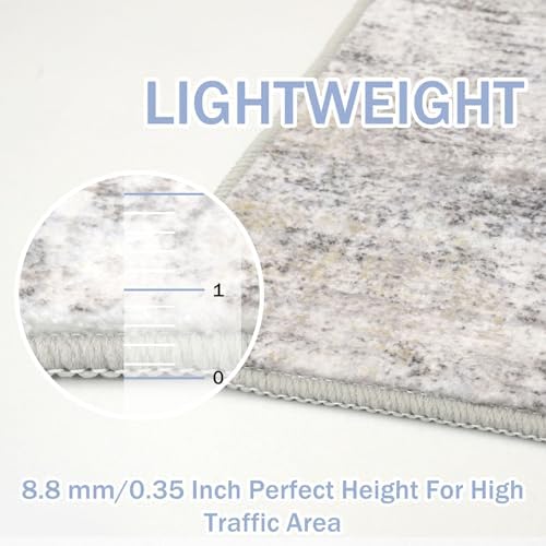 IOHOUZE Abstract Runner Rug 2x6 Ft Washable Runners for Hallways, Non Slip Ki...