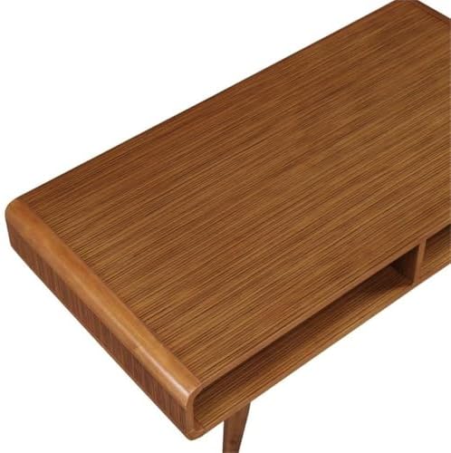 Boraam Zebra Series Halmstad Coffee Table, Rich Walnut