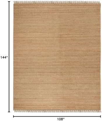 SAFAVIEH Natural Fiber Collection Area Rug - 9' x 12', Natural, Handm...
