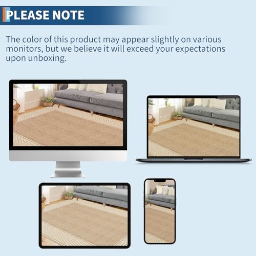 GarveeHome 9x12 Area Rug for Living Room Large Washable Bedroom Rug