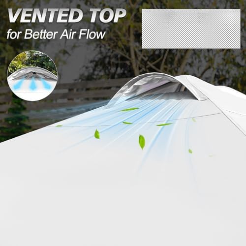 WEIZE 10x10 Pop Up Canopy Tent, 1-Button Push Setup Canopy Tent with 1 Sidewa...