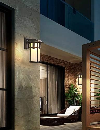 Porch Lights Wall Mount Outdoor Wall Lantern Waterproof Aluminum with Frosted...
