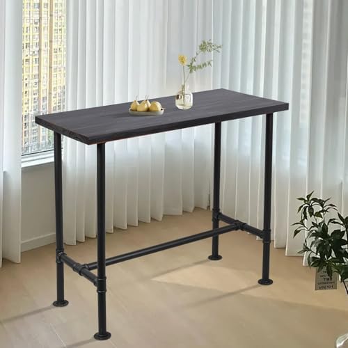 DIY Industrial Design Pipe Dining Table Casual Pub BAR Laptop Table Modern St...