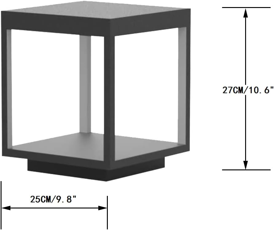 Stainless Steel Outdoor Post Lights 10X10,12V&110-240V Hard Wired Light,O...