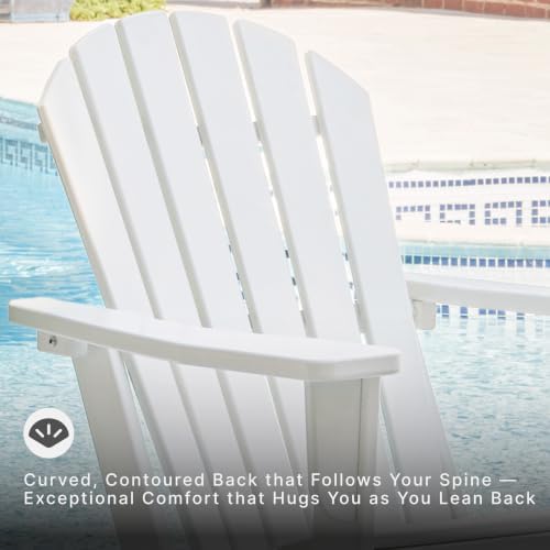 Signature Design by Ashley Sundown Treasure Outdoor Adirondack Chair, White