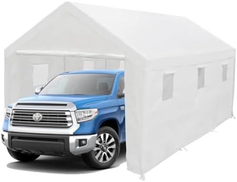 King Canopy Hercules with Enclosure Kit 10-Feet by 20-Feet, 2-Inch Steel Fram...
