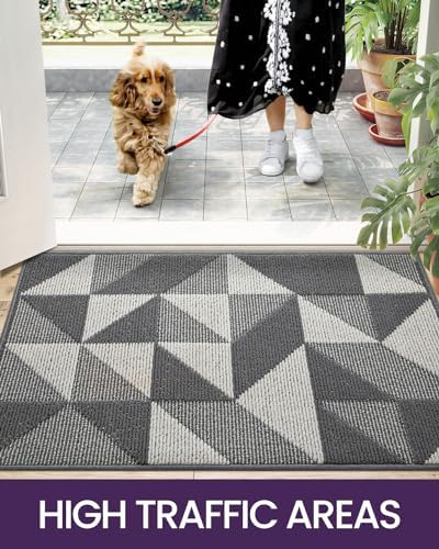 DEXI Front Door Mats for Entryway, 36x60 Non Slip Washable Entry Doormat