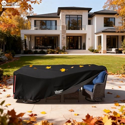Outdoor Furniture Covers Waterproof,600D Heavy Duty Patio Furniture Covers fo...
