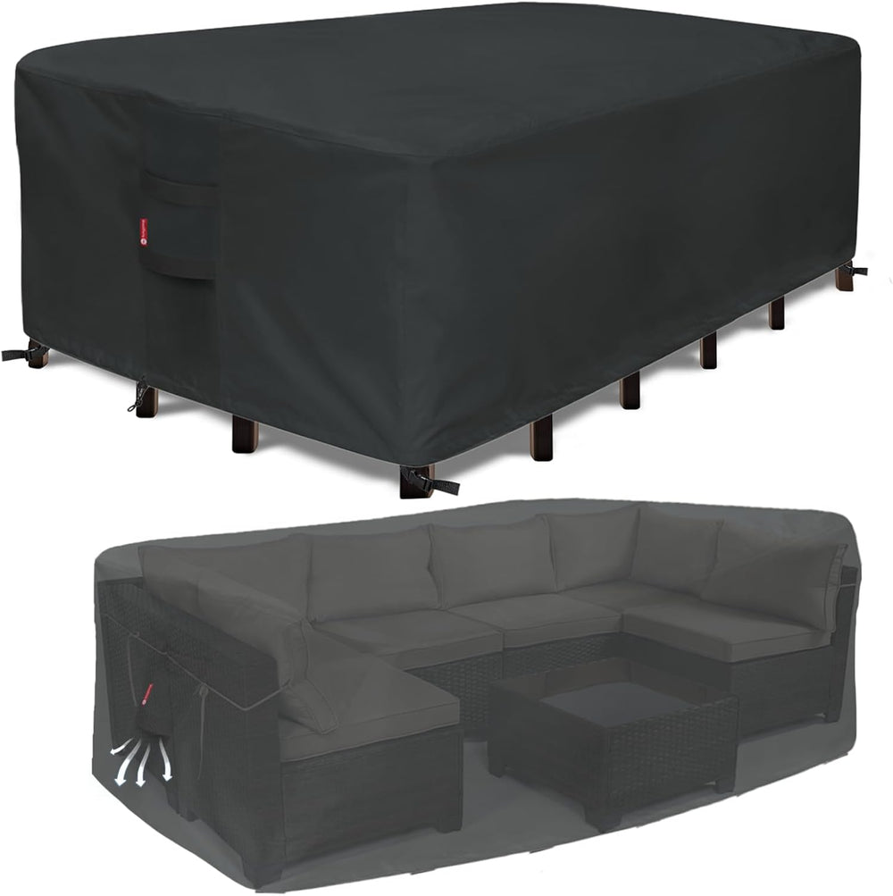 SheeChung Patio Furniture Cover Rectangular 110"L x 84"W x 28"...
