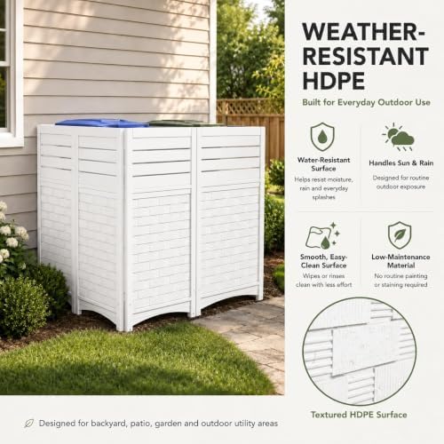 ADDOK Outdoor Privacy Screen, 45" H x 22" W Air Conditioner Fence, ...