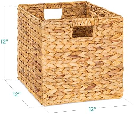 Best Choice Products 12x12in Hyacinth Baskets, Rustic Set Of 5 Multipurpose C...