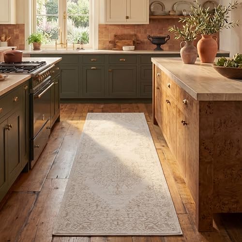 SAFAVIEH Reflection Collection Runner Rug - 2'3" x 8', Ivory &am...