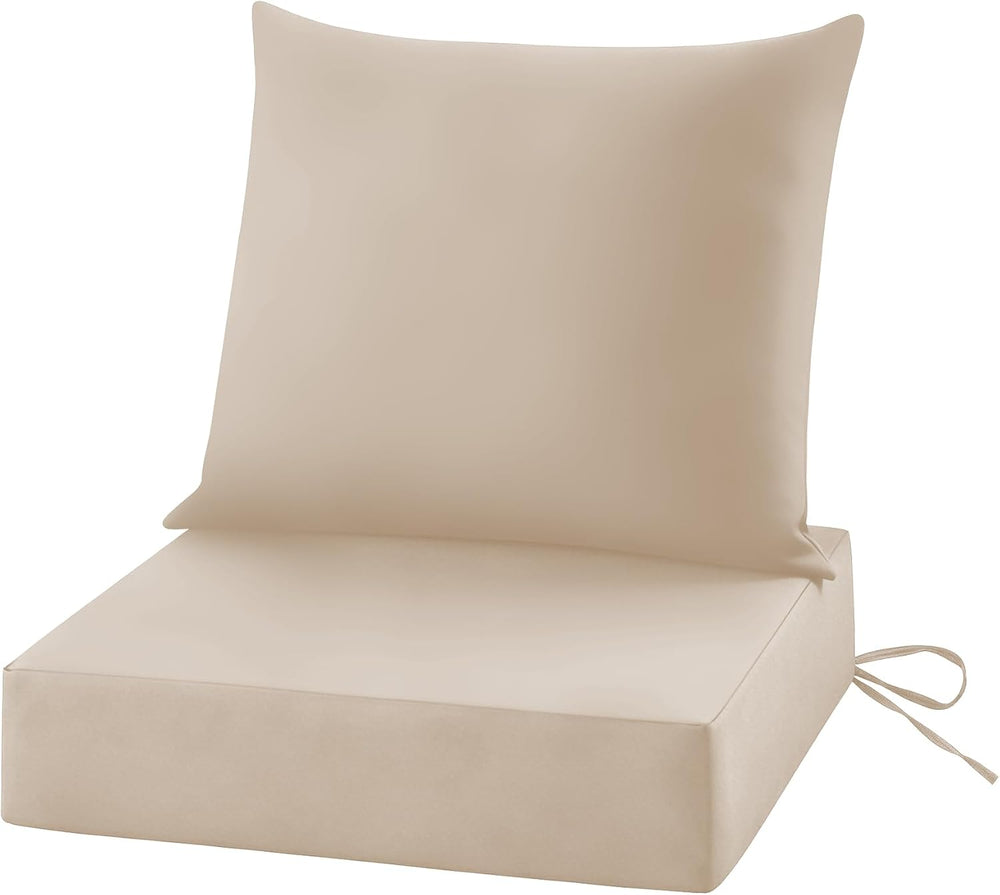 Patio Cushions for Outdoor Furniture, 24x24 Outdoor Couch Cushions, Waterproo...