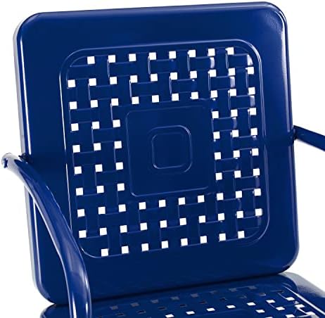 Crosley Furniture Bates 3-Piece Retro Metal Outdoor Patio Chair Set