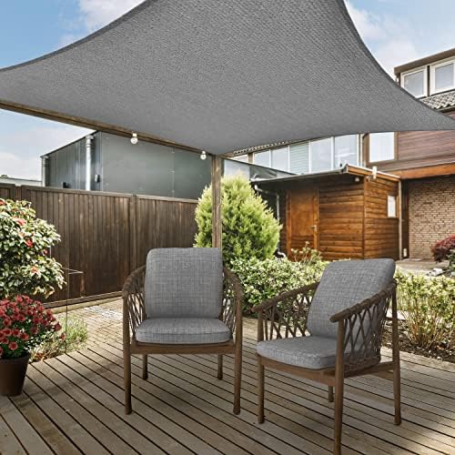 AsterOutdoor Sun Shade Sail Rectangle 10' x 13' UV Block Canopy for P...