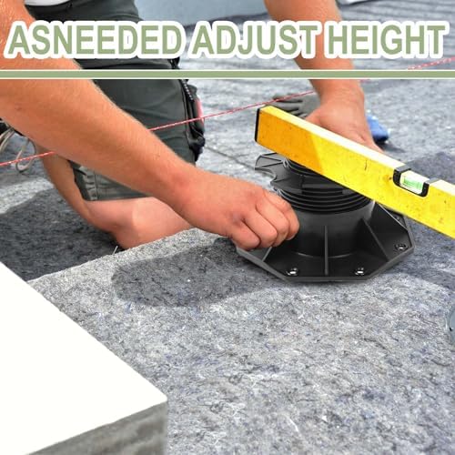 10 Pack Adjustable Plastic Pedestal Paver,Floor Slate Support Floor Lift,Deck...