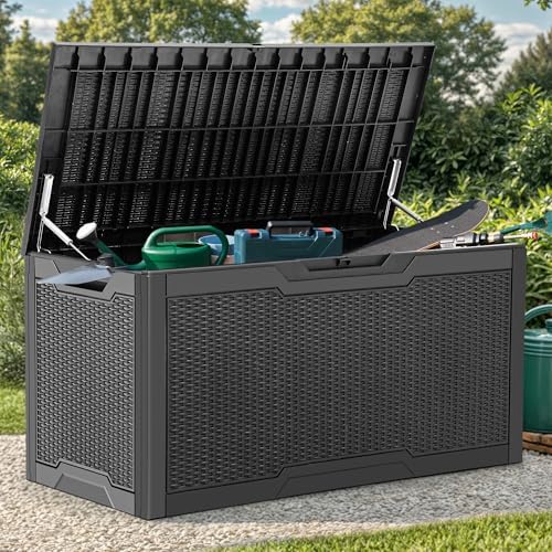 YITAHOME 100 Gallon Resin Deck Box