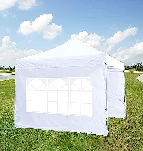 SCOCANOPY SideWall with Window for 10x10 Canopy Frame, 2 Pack SunWall Only,Black