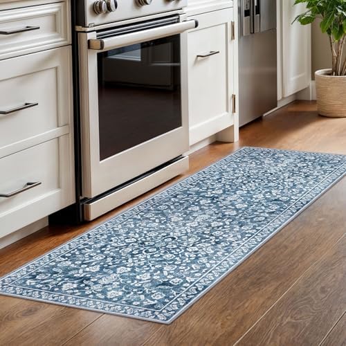 Washable Vintage 2x6 Runner Rug Non Slip Runners for Hallway