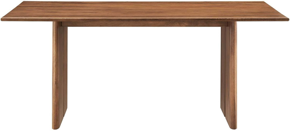 Modway Amistad 72" Solid Wood Modern Farmhouse Rectangular Dining Table ...