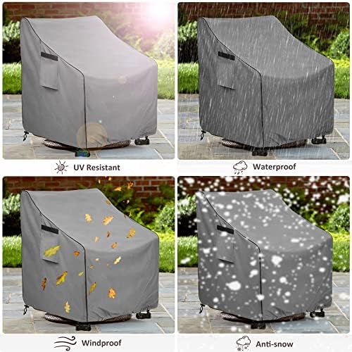 Okcool Patio Chair Covers,Heavy Duty 600D Outdoor Furniture Covers Fits up to...