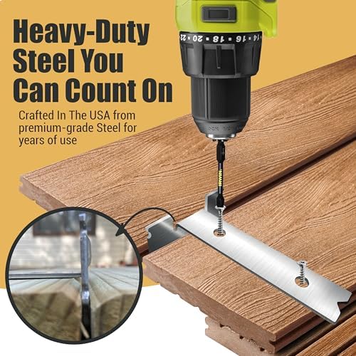 Steel Deck Spacing and Fastening Tool 3 Pack for Use with 5-1/2 Inch Deck Boa...