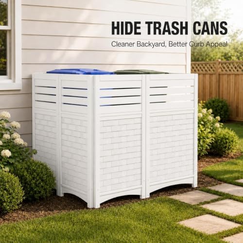 ADDOK Outdoor Privacy Screen, 45" H x 22" W Air Conditioner Fence, ...