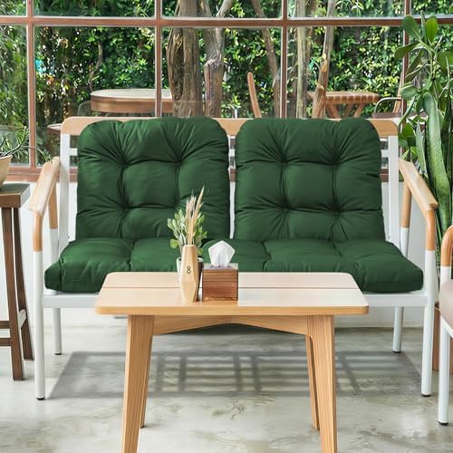 Wicker Chair Cushions of 3 Pieces, Waterproof Cushions for Patio Furniture, T...
