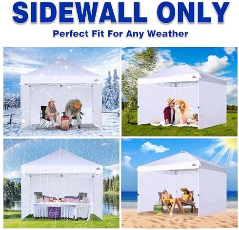 SCOCANOPY SunWall for 10x10 Pop Up Canopy Frame, 3 Pack SideWall Only (10X10,...