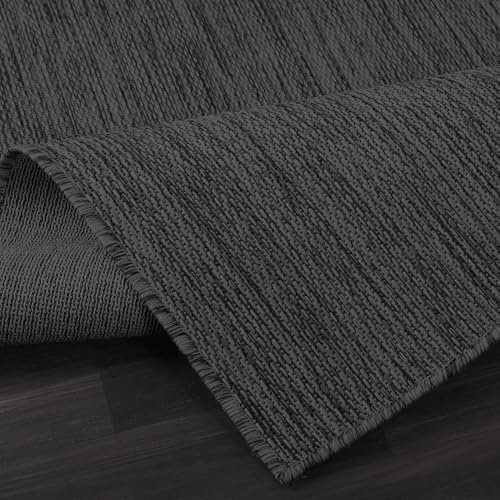 Washable Indoor Outdoor Rug 5x7 Weather Resistant Area Rugs Modern Solid for ...