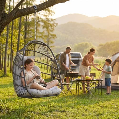 Nicesoul Hanging Egg Chair Outdoor Without Stand, Indoor Swing Egg Basket Cei...