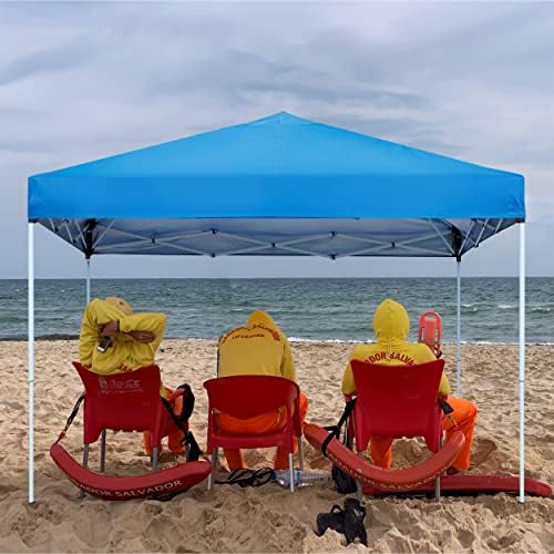 JupiterForce 10 x 10 Pop Up Height Adjustable Canopy Tent Sun Protection Wate...
